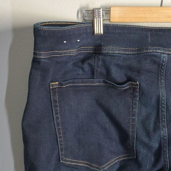 Lane Bryant jeans women's size 22 blue high rise jegging crop high-rise - Picture 6 of 12